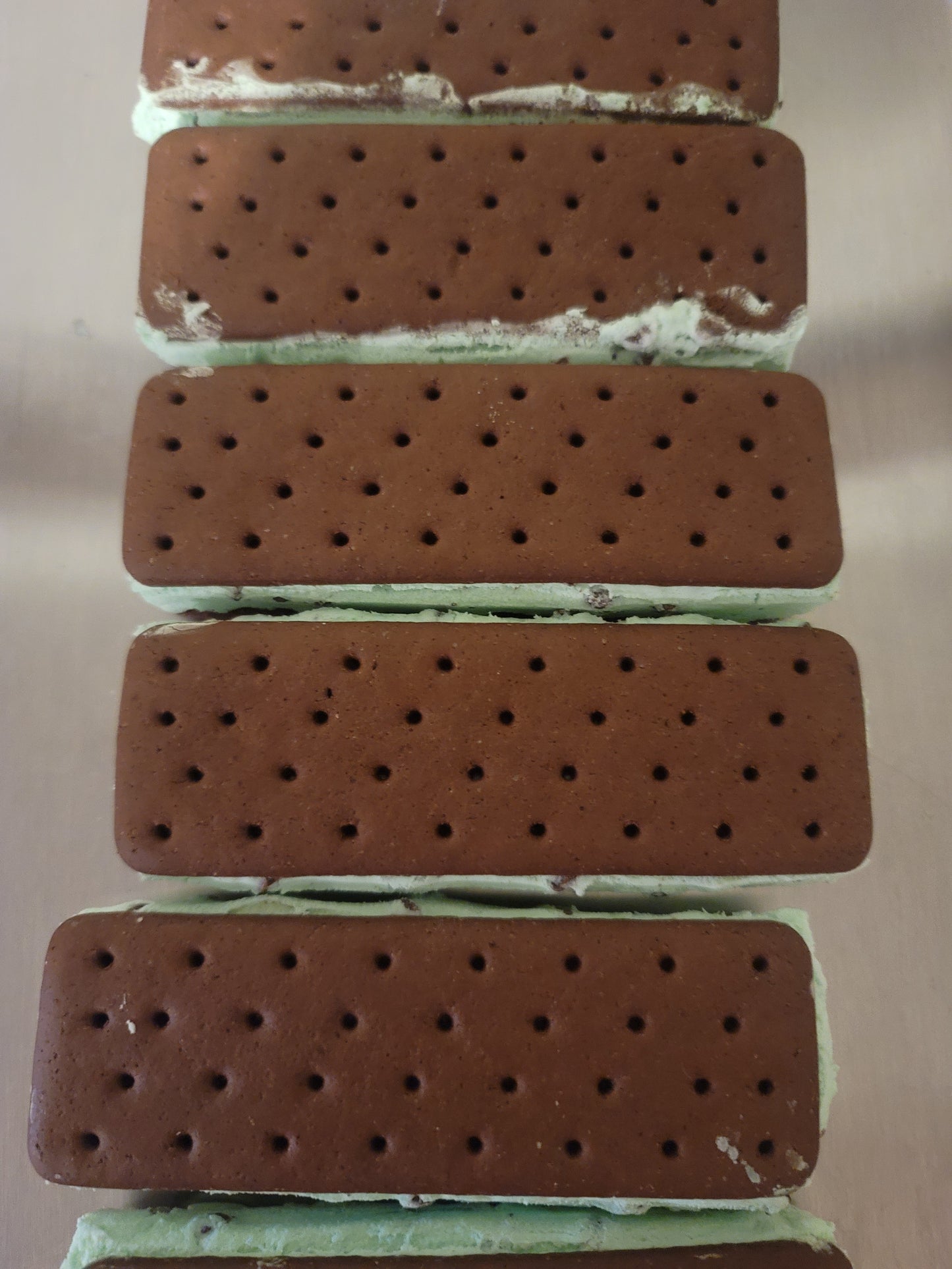 Freeze Dried Mint Ice Cream Sandwich