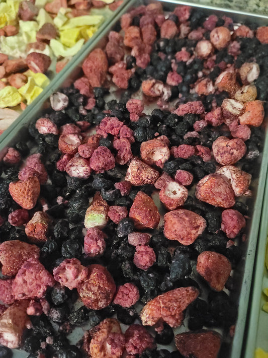 Freeze dried mixed berries